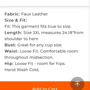 Gorgeous cream faux leather jacket. Flattering to all frames. Size 2x, large.